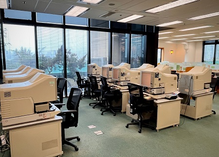 Phtot of Microform Reading Area